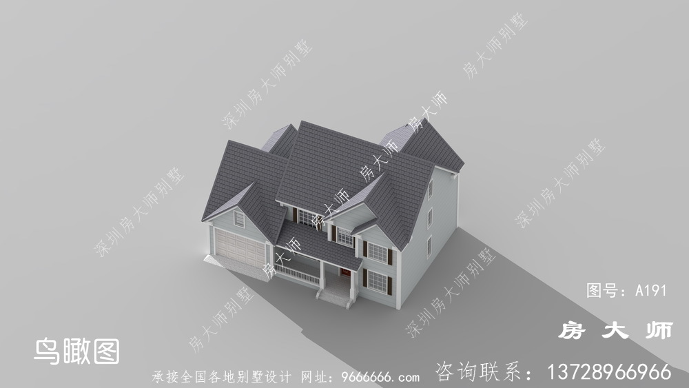 合理布局的二层美式别墅设计图