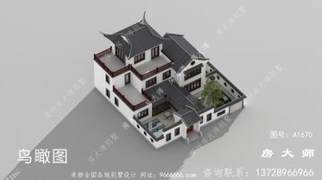 乡村中式别墅图片，设计简单、时
