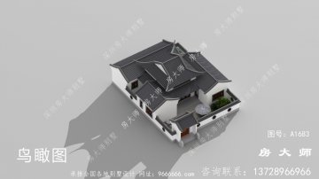 乡村一层中式设计图纸