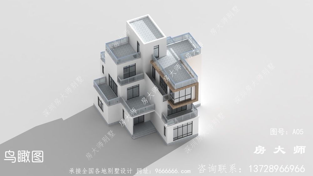 三层房子别墅设计图，占地149平方米