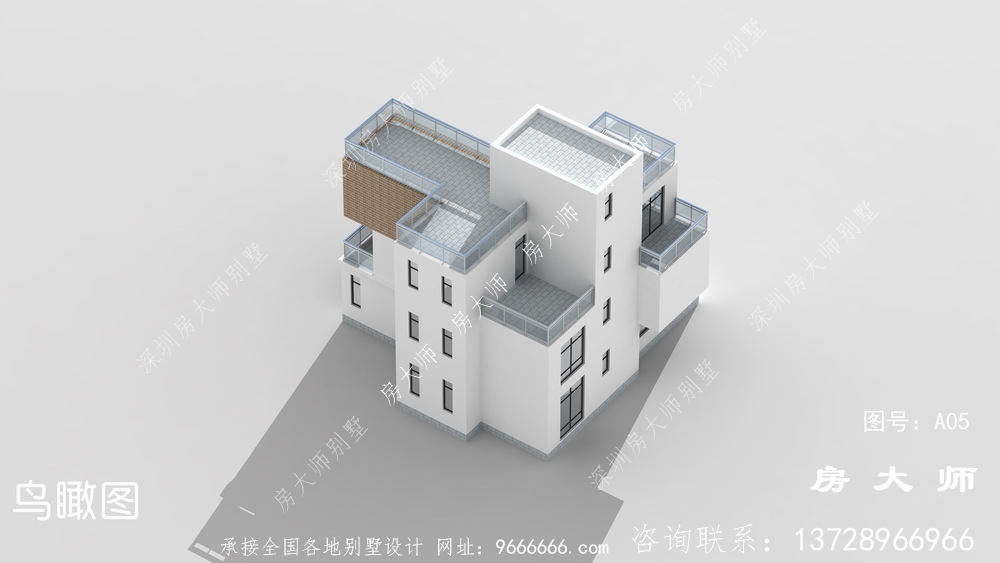 三层房子别墅设计图，占地149平方米