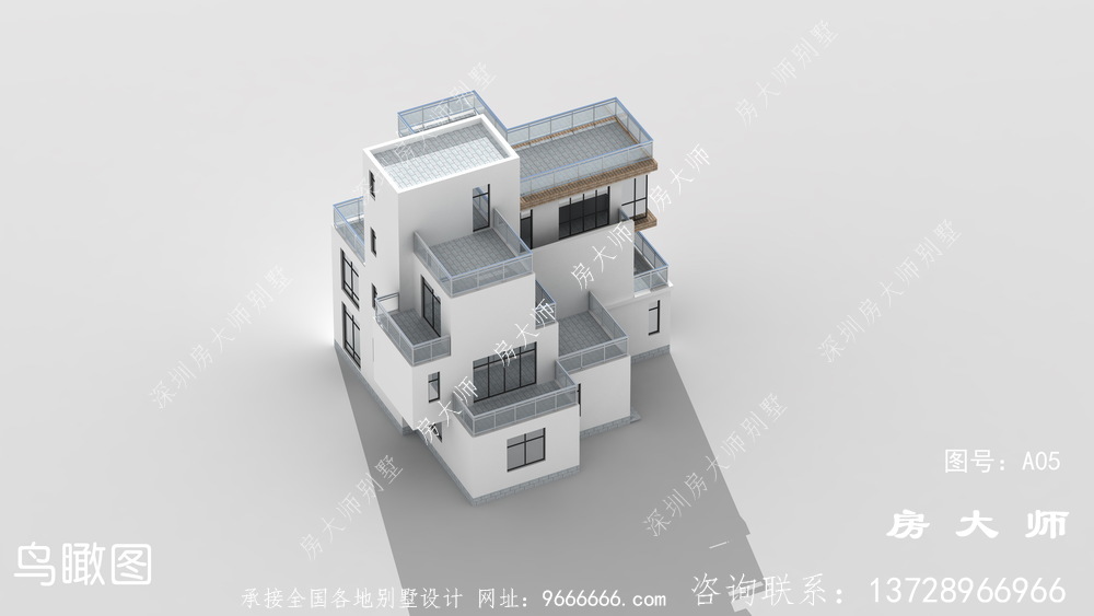 三层房子别墅设计图，占地149平方米