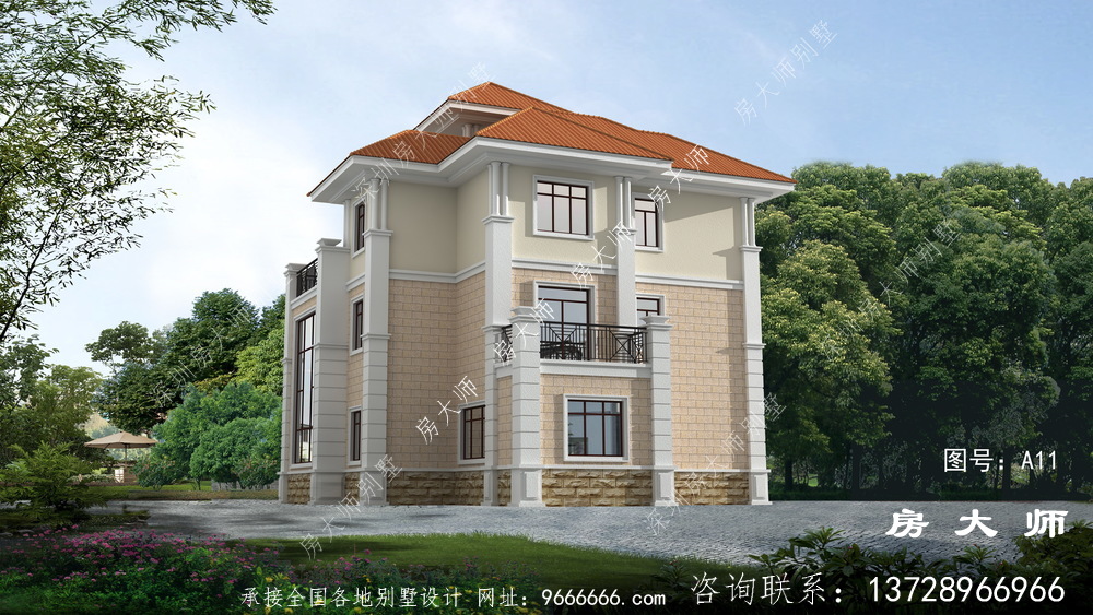 欧式外观设计，独特建设西式实用
