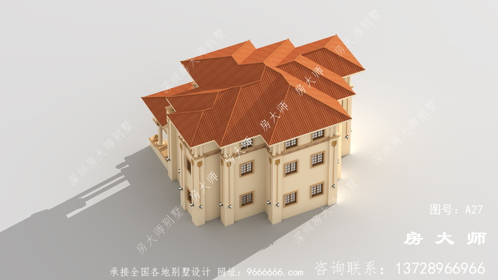 占地178平方三层欧洲别墅设计，外观精致大气