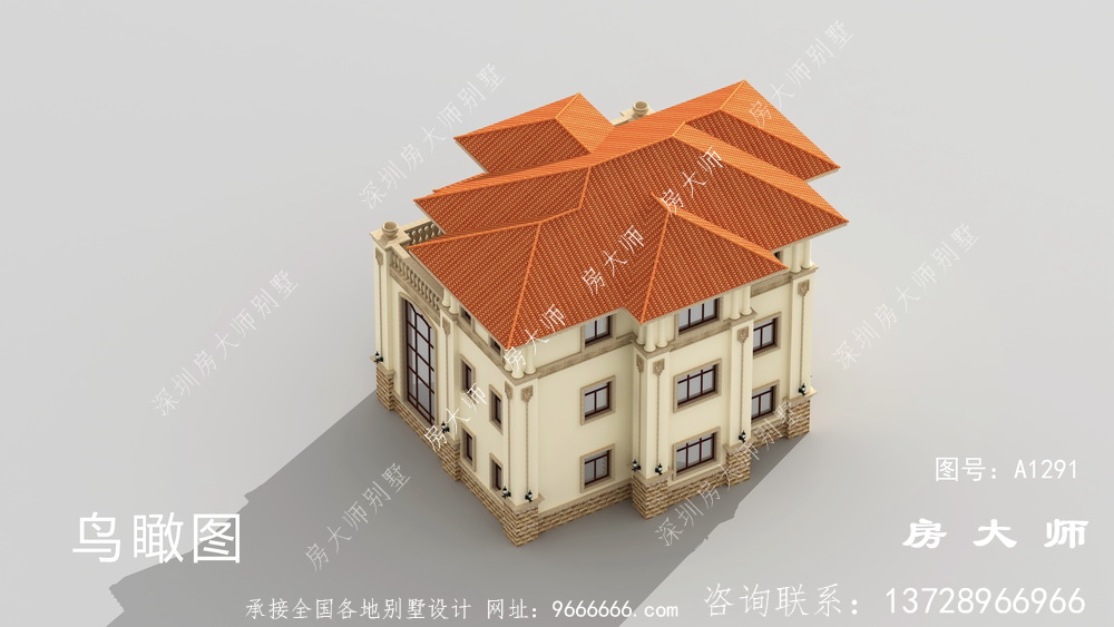 三层意大利风格别墅设计图
