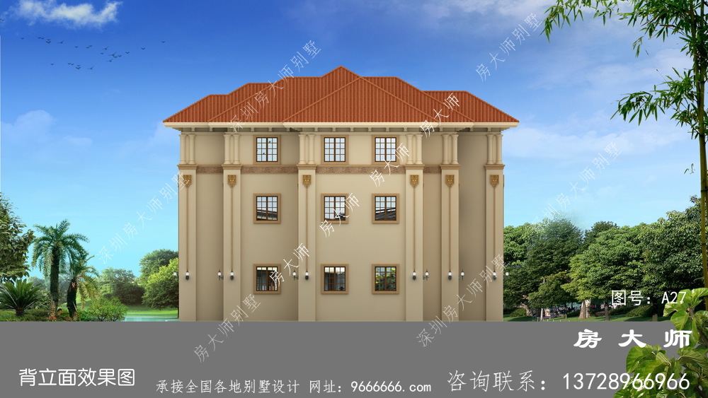 占地178平方三层欧洲别墅设计，外观精致大气