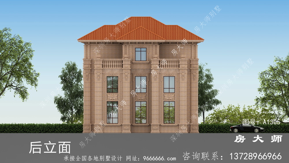 意大利风格农村小别墅外观效果图