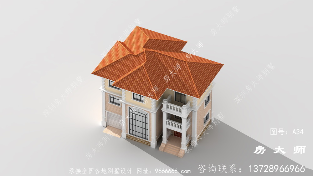 自建房屋设计图，现代欧式相结合