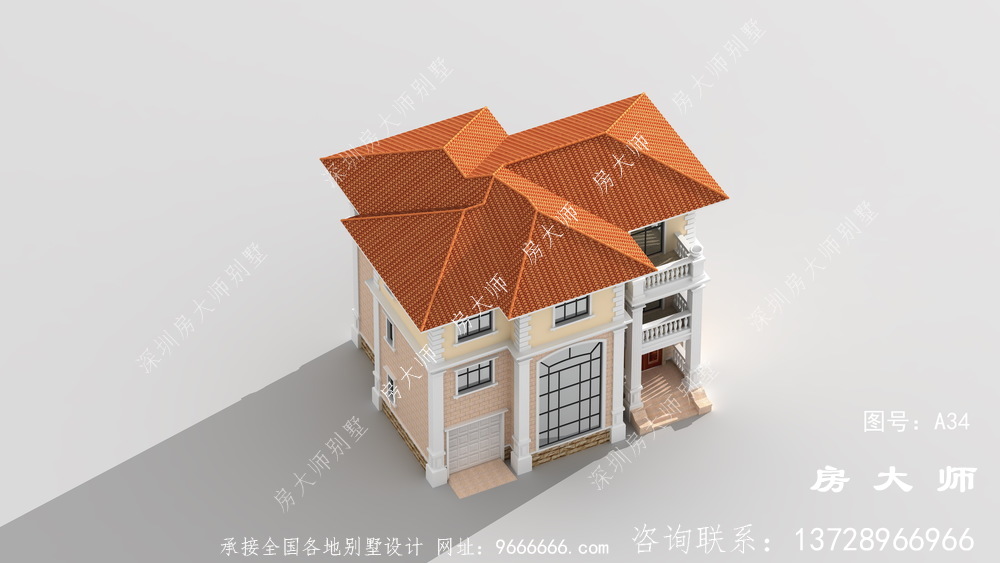 自建房屋设计图，现代欧式相结合