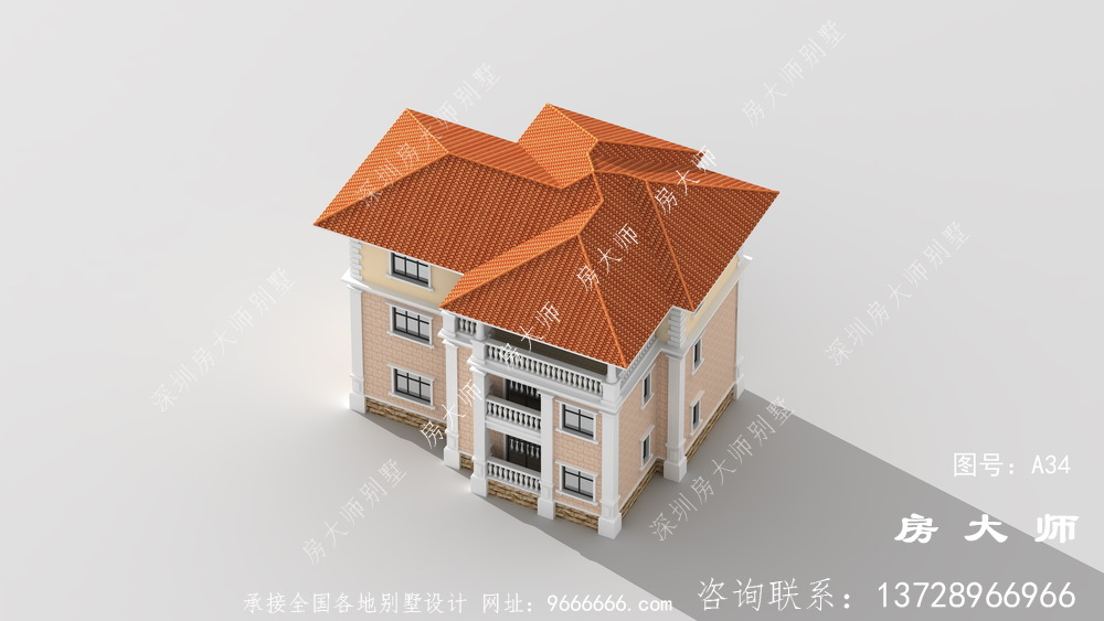 自建房屋设计图，现代欧式相结合