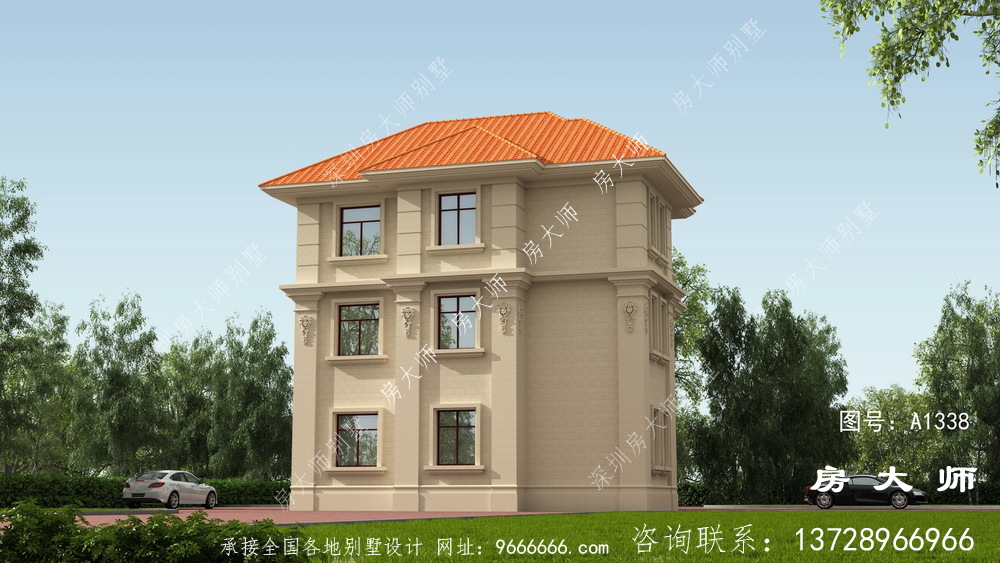 经典欧式风格别墅设计图布局图