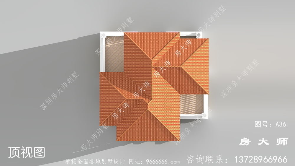 布局合理的高端大气三层别墅设计图。