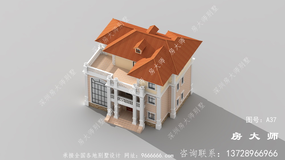 高端大气三层别墅设计图，平面布局合理