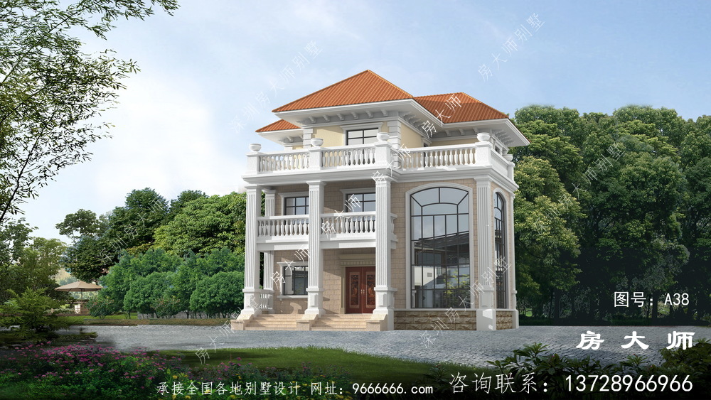 欧式三层住宅布局合理，不容错过。