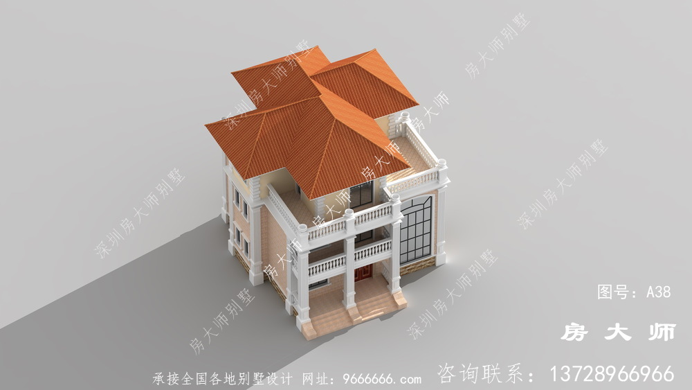 欧式三层住宅布局合理，不容错过。
