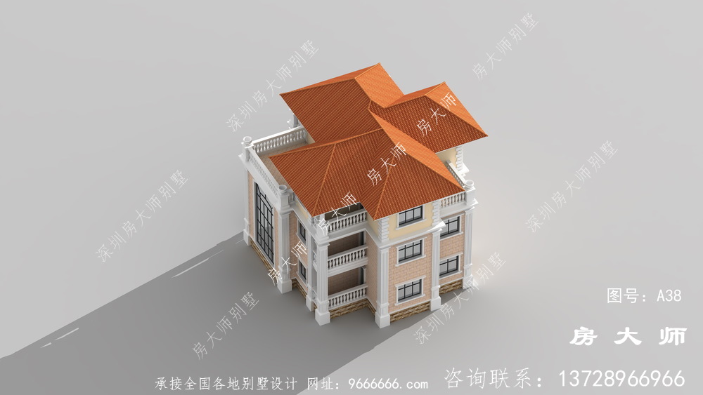 欧式三层住宅布局合理，不容错过。