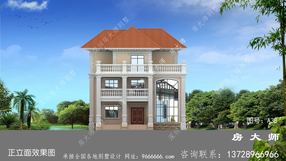 欧式三层住宅布局合理，不容错过。