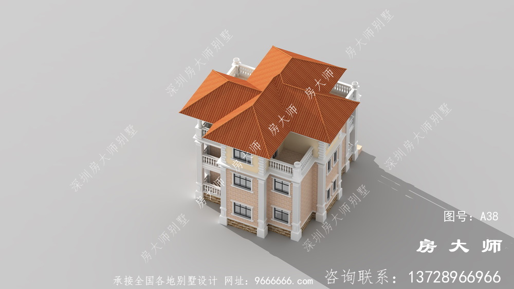 欧式三层住宅布局合理，不容错过。
