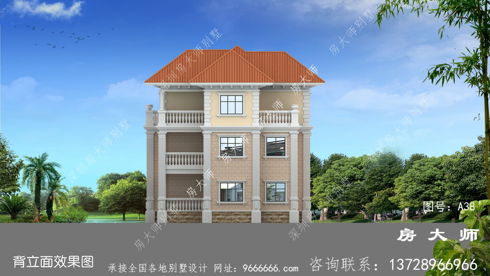 欧式三层住宅布局合理，不容错过。