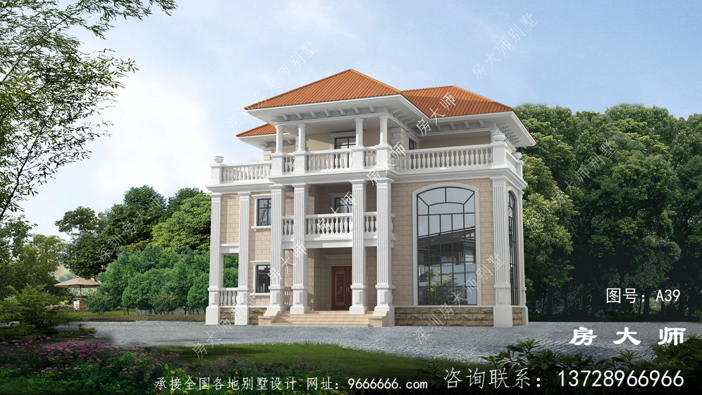 欧式三层的设计图、户型方案合理，不容错过。