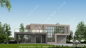 新农村两层现代别墅设