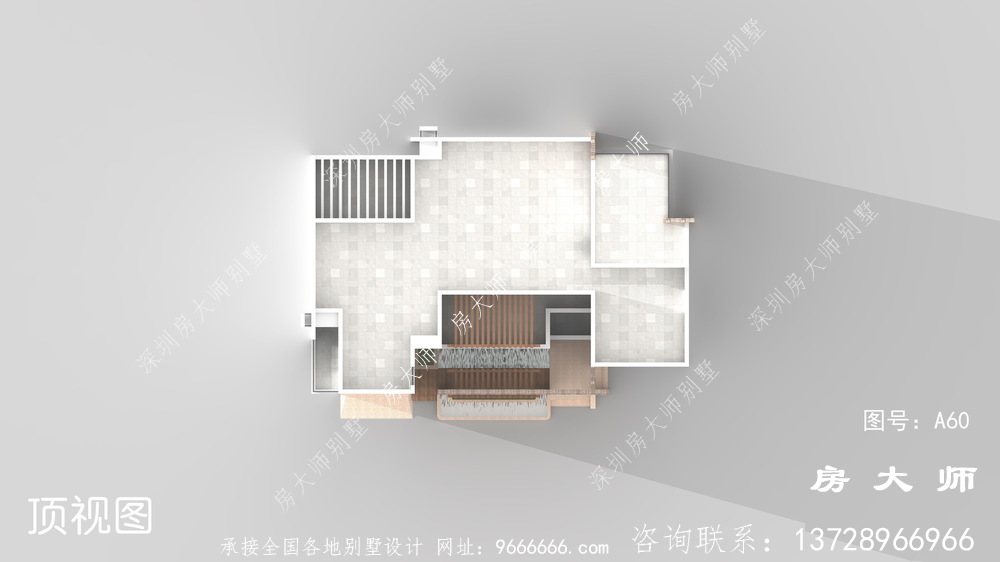 三层别墅设计图，样式简洁空气，气宇不凡。