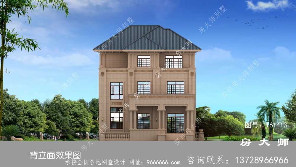 意大利风格别墅施工图纸及效果图大全