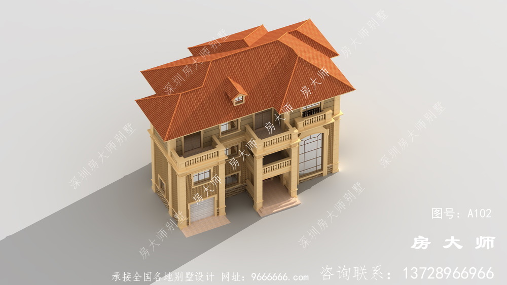 断不了的乡愁，三层豪华别墅效果图