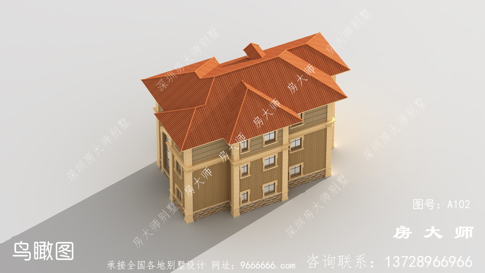 断不了的乡愁，三层豪华别墅效果图
