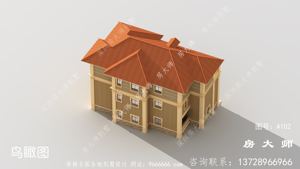 断不了的乡愁，三层豪华别墅效果图