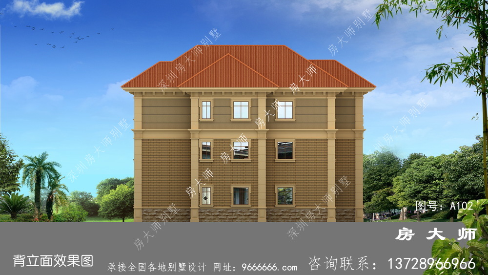 断不了的乡愁，三层豪华别墅效果图
