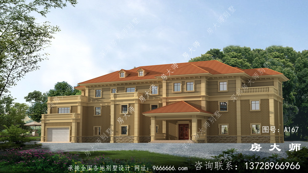 儒雅的法式风格别墅设计效果图