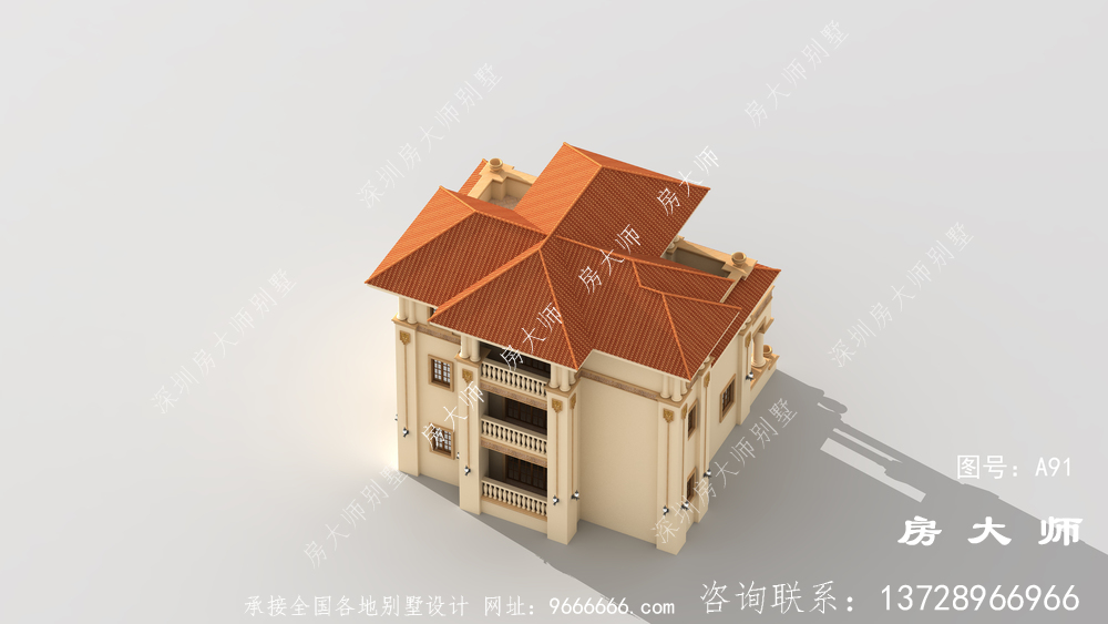 适合新农村自建的意大利风格别墅