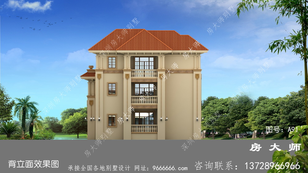 适合新农村自建的意大利风格别墅