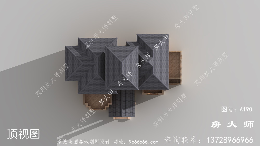 三层乡村别墅的设计有着高贵的外观。