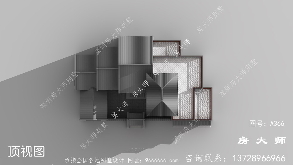 中式三层乡村别墅设计图纸