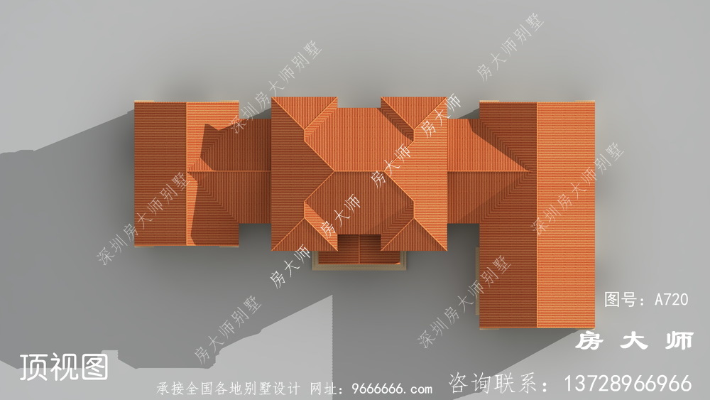 欧式典雅二层别墅设计图