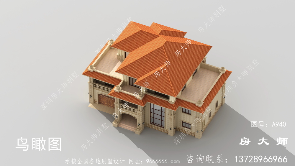 时尚潮流的三层意大利风格别墅图片大全