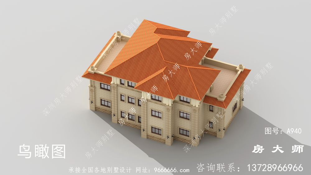 时尚潮流的三层意大利风格别墅图片大全