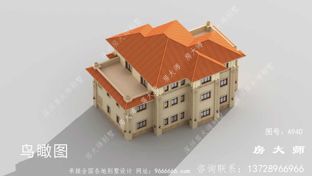 时尚潮流的三层意大利风格别墅图片大全