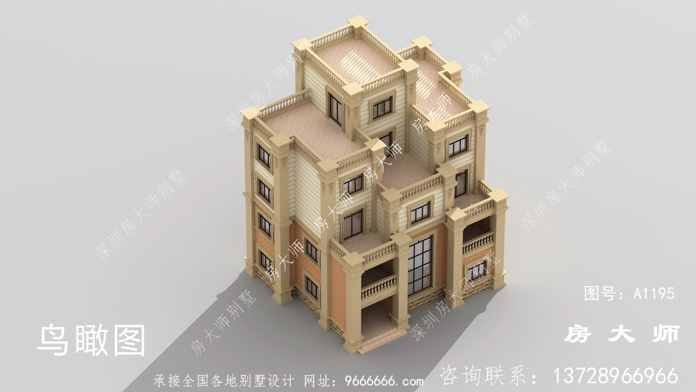 典型的欧式风格别墅效果图大全