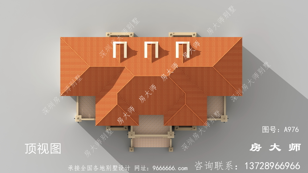 复式三层豪华欧式别墅设计图纸