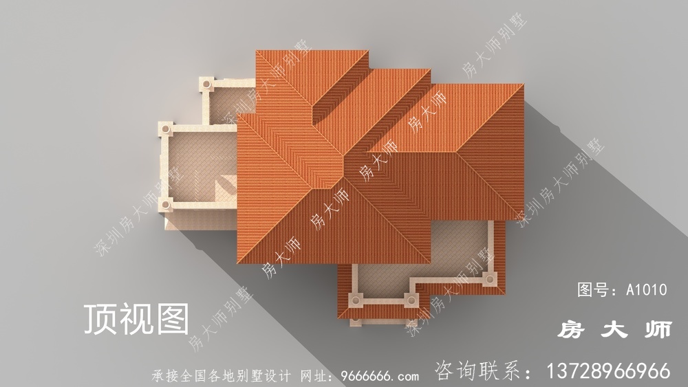 欧式四层复式豪华别墅设计图纸