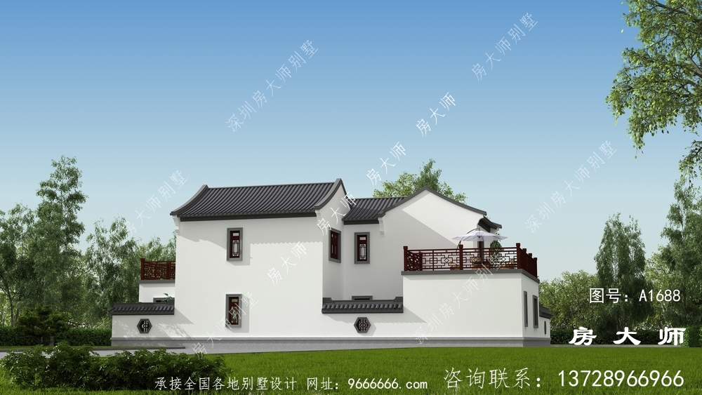 农村苏式园林别墅，理想的房子