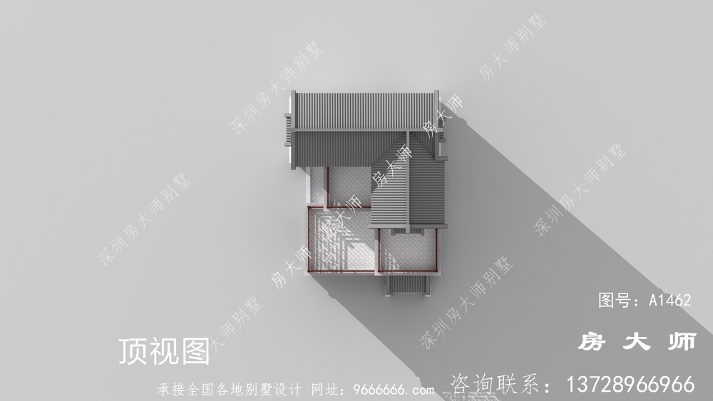 农村新中式三层别墅设计图