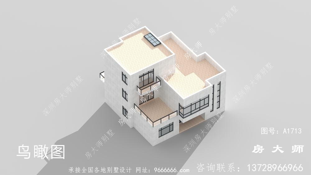 简约三层现代风格别墅设计图