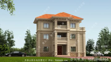 别墅设计图三层农村自建房，看起