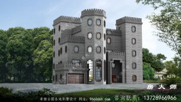 中式城堡别墅，奢华新农村别墅设