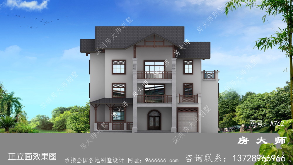 农村豪华三层别墅图纸大全