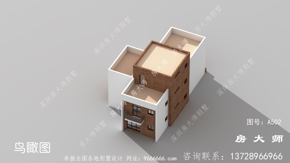 两层现代风格别墅设计效果图